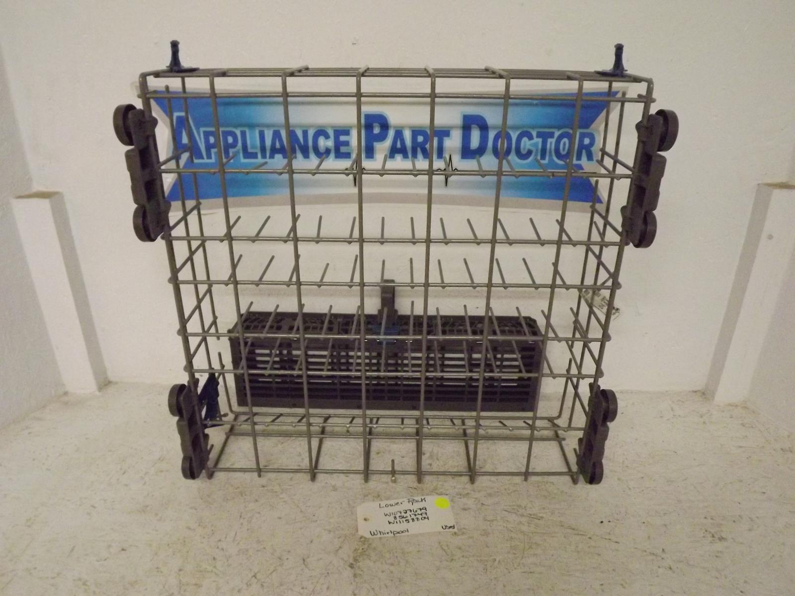 Whirlpool Dishwasher W10727679 8561749 W11158804 Lower Rack Used Whirlpool Dishwasher W10727679 8561749 W11158804 Lower Rack Used